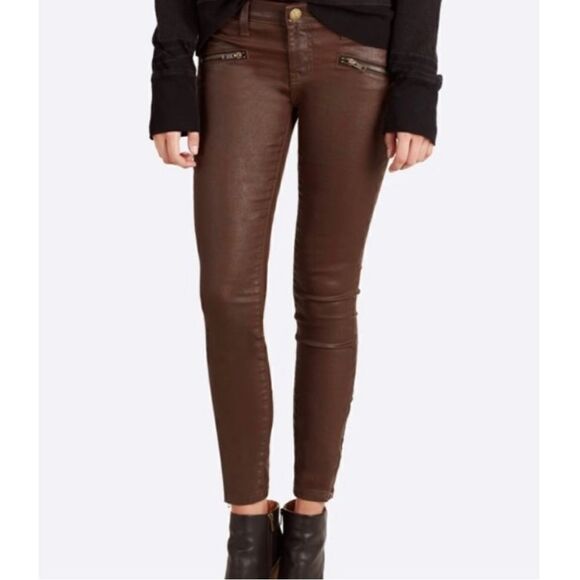 Current/Elliot Soho Zip Stiletto Skinny Ankle Pants - Picture 1 of 10